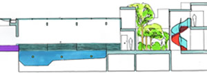 Long section of pool